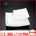 P&T ceramics factory porcelain plates, Durable Porcelain Square Plate